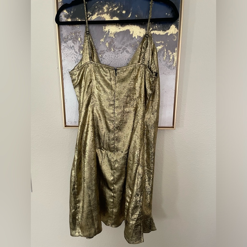 NWT Holiday Gold mini dress size medium - Picture 2 of 12